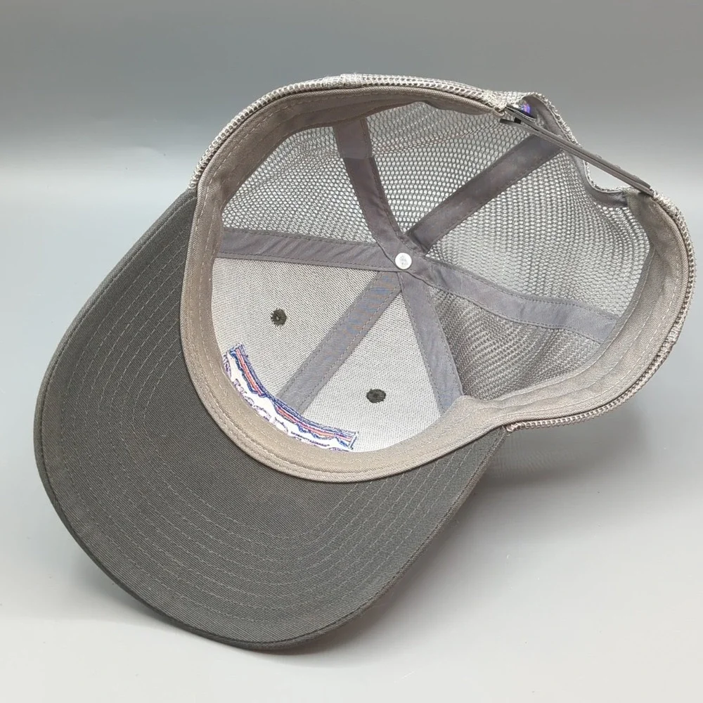Patagonia Fitz Roy Horizon Trucker Hat Gray Purple Snapback Cap Mesh Unisex